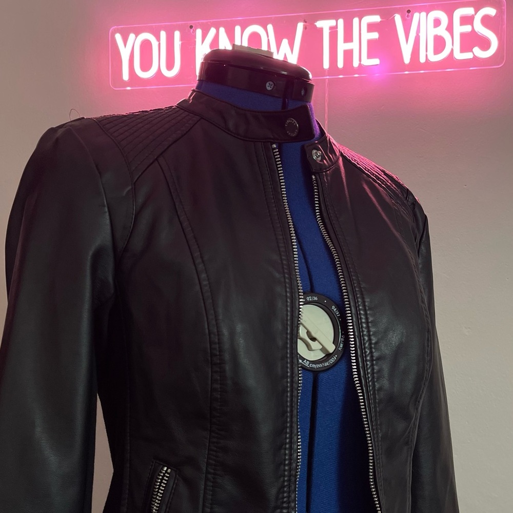 Express Black Leather Jacket